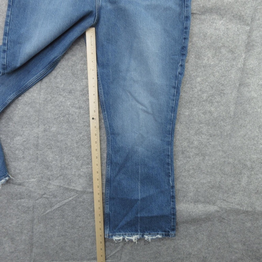 Frame Jeans Womens 33 Blue Le High N Tight Crop Mini Boot High Rise Raw Hem New - Picture 11 of 16